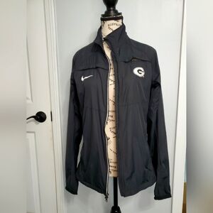Nike Green Bay Packets Black Windbreaker